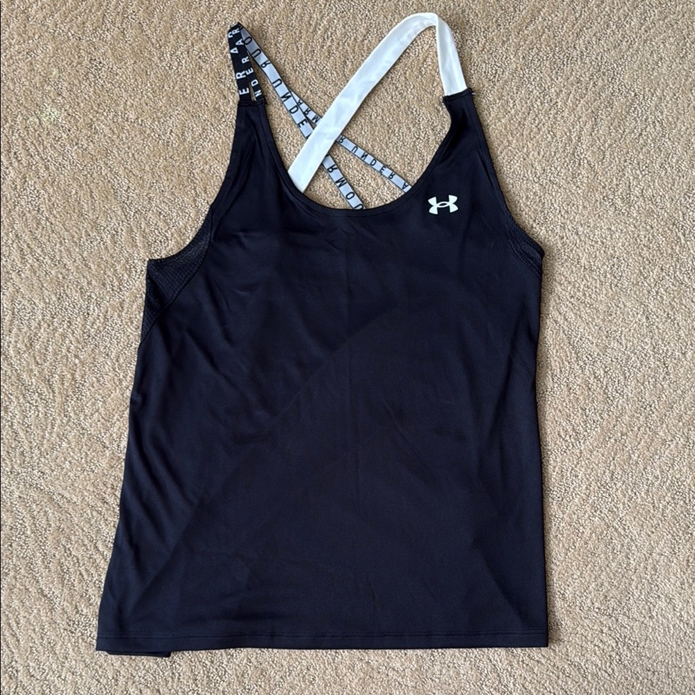Under Armour Black and White Tank Top